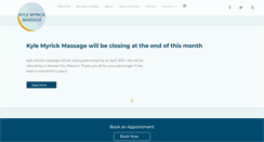 Desktop Screenshot of kylemyrickmassage.com